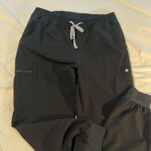 Figs Women's Black Jogger Pants with Drawstring